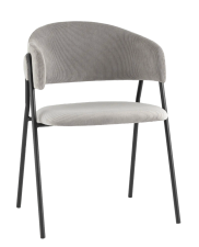 Стул Колин вельвет металлические ножки с подлокотниками